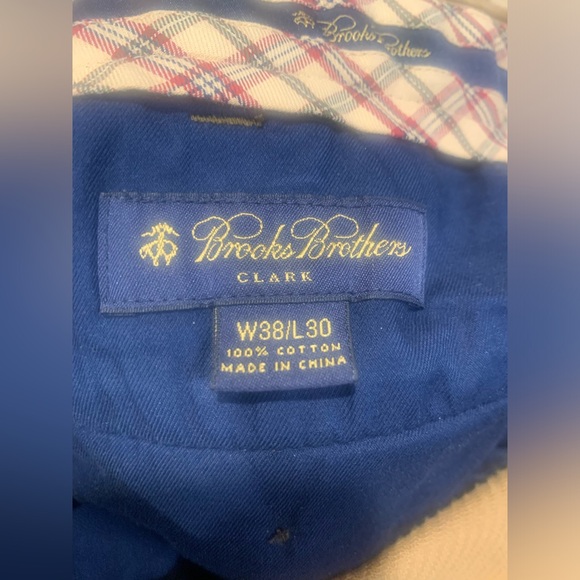 🏆SOLD🏇Brooks Brothers Corduroy Pants Brown Flat Classic Preppy Clark Men’s 38x30 - Picture 2 of 7